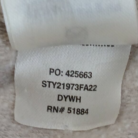 Patagonia Ahnya Organic Cotton Fleece Jogger Pants Beige Size Small - Picture 7 of 8